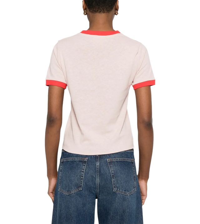 T-Shirt mit Kontrastdetails