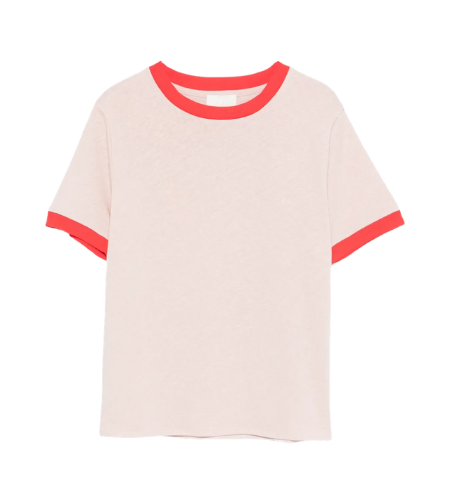 T-Shirt mit Kontrastdetails