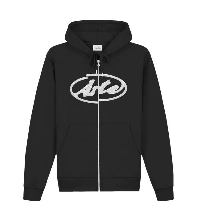 Circle Logo Kapuzenjacke mit Reißverschluss