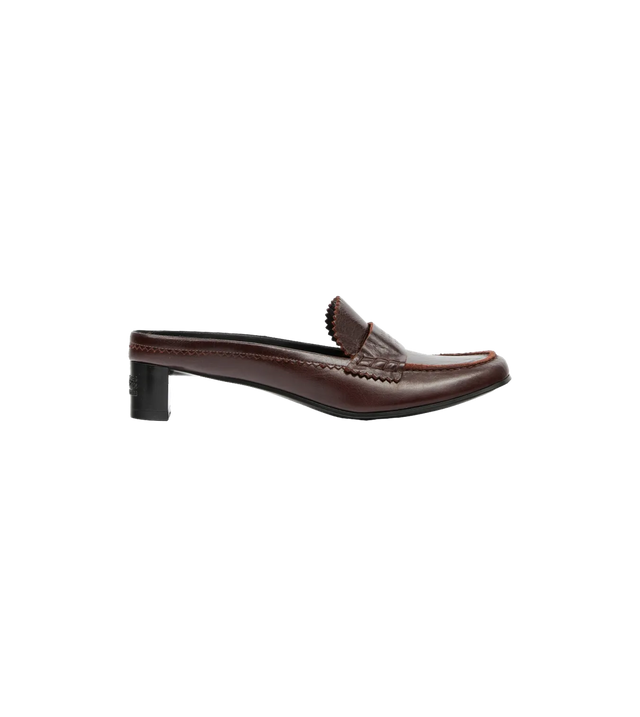 Swing Toe Penny Slipper aus Leder