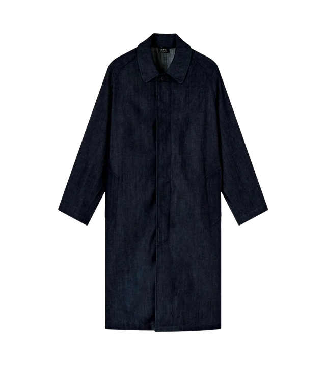 Jeansmantel mit Kragen