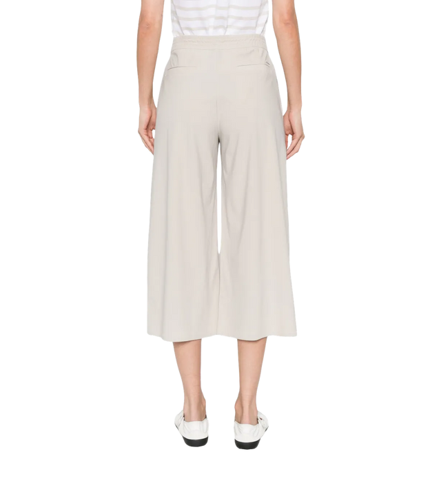 Beige Wide-Leg Hose