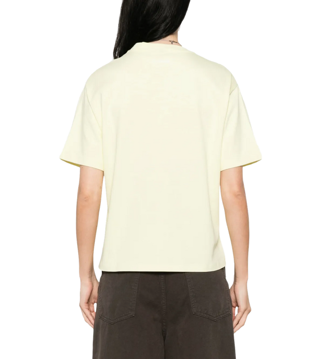 Gelbes T-Shirt mit Boxy-Fit