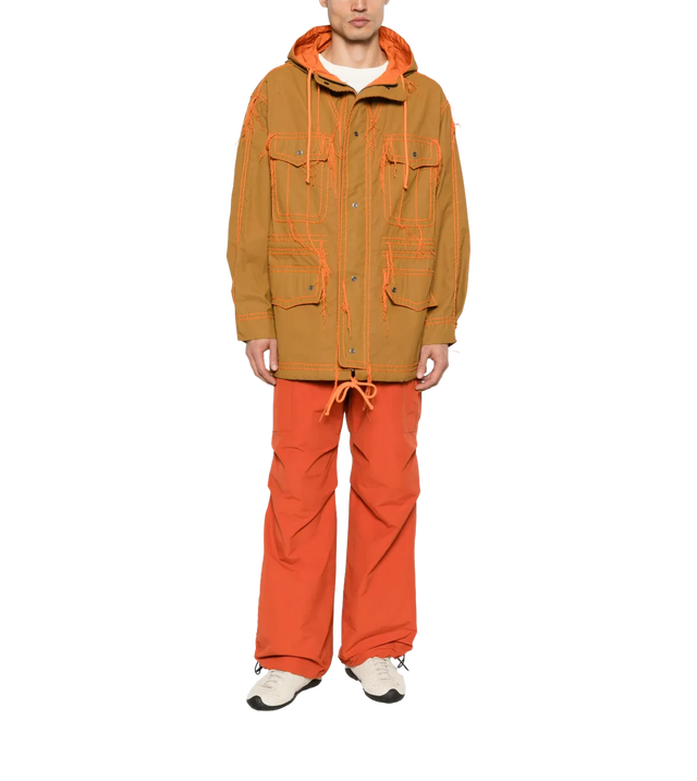 Bestickter Parka mit Kapuze