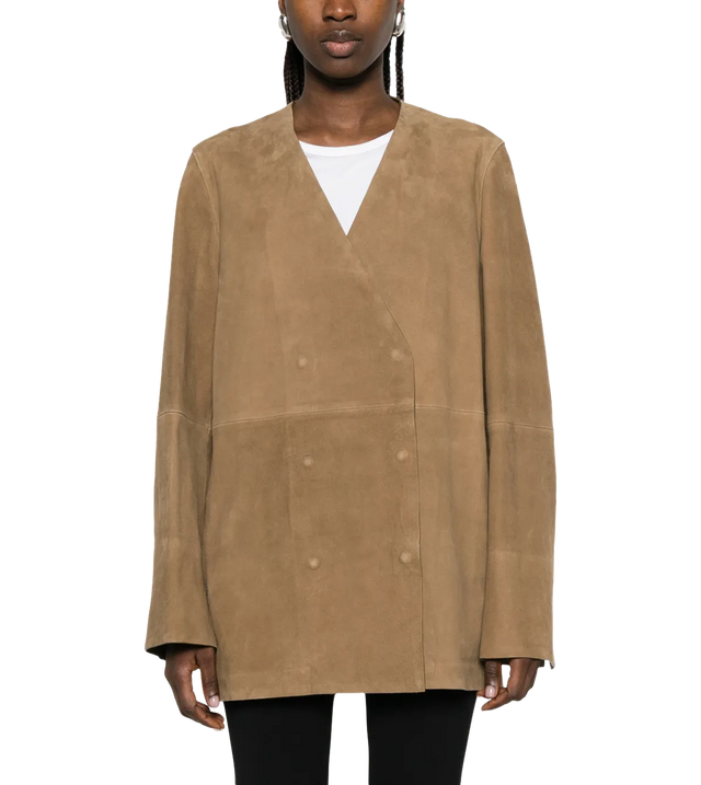 Doppelreihiger Blazer aus Lammleder