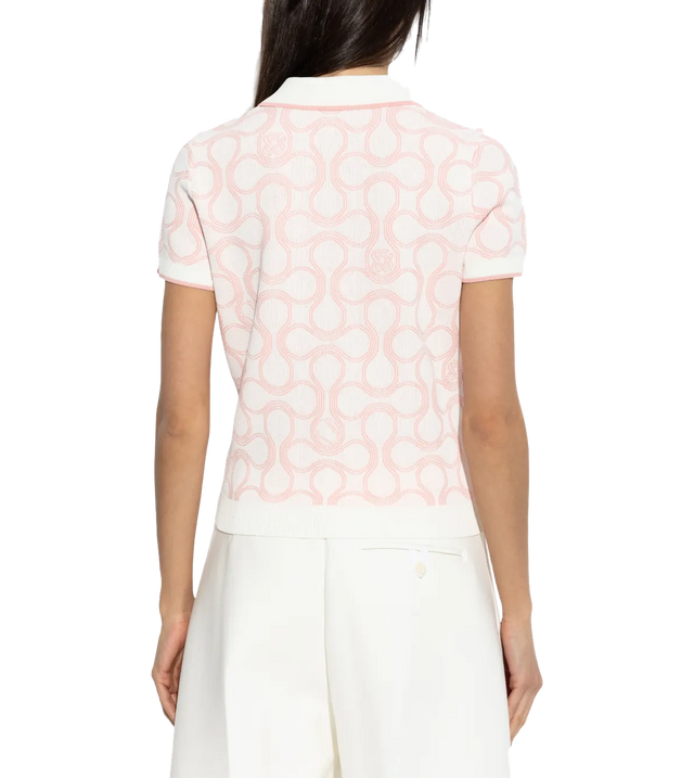 Optic Drop Gemustertes Poloshirt
