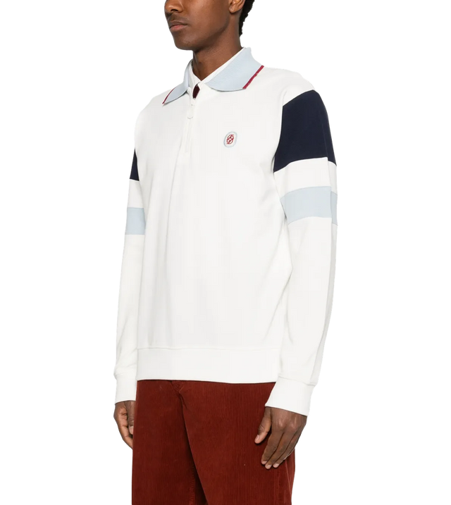Langarm-Poloshirt mit Stickerei