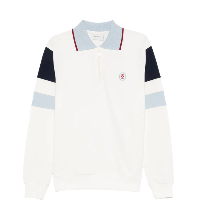Langarm-Poloshirt mit Stickerei