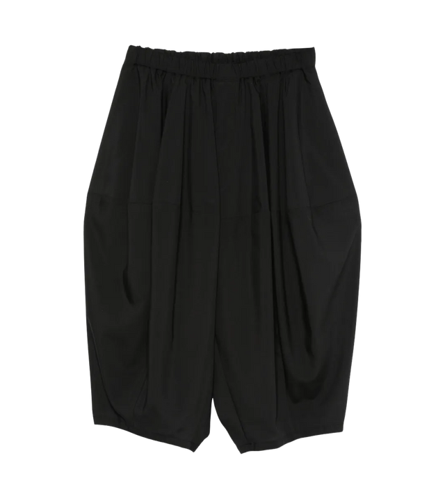 Drop-Crotch Trousers mit plissierten Details
