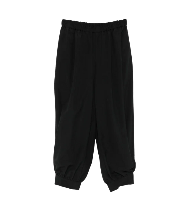 Plissierte Trousers mit gerüschten Beinabschlüssen