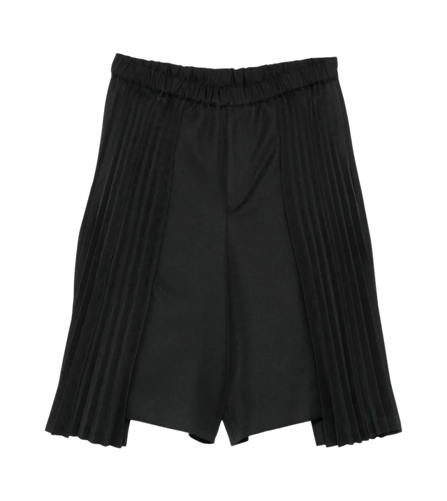 Shorts mit Plissee-Seiteneinsätzen