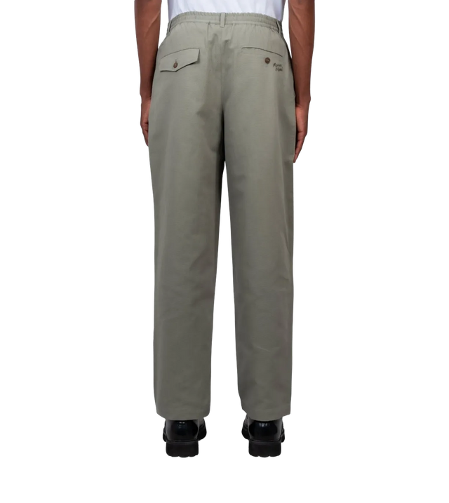 Plissierte Hose mit elastischem Bund