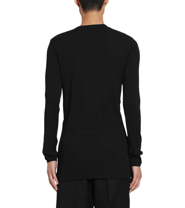 Langarmshirt aus geripptem Jersey