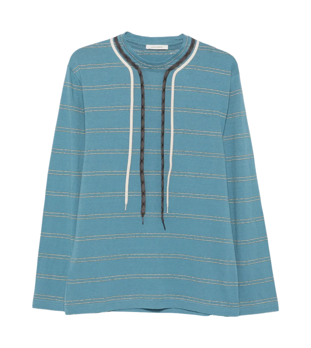 Trek Lace T-Shirt mit Streifen und Schnürdetails