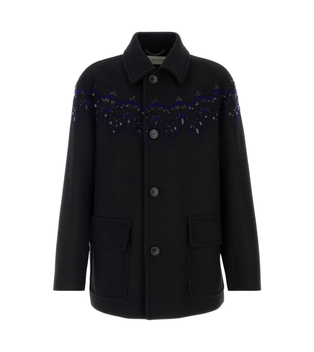 Classic Button Coat aus Wollmix