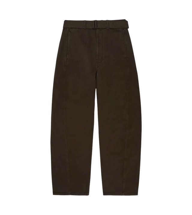 Hose mit Gürtel aus schwerem Twill