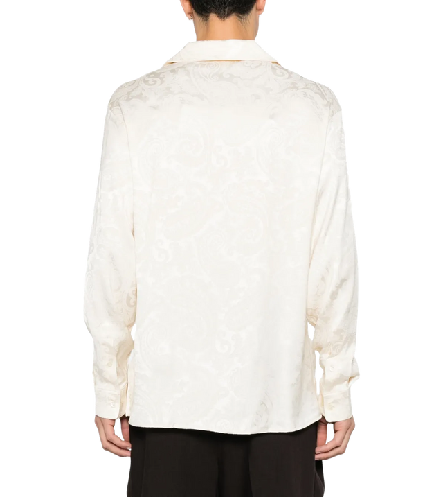 Langärmeliges Hemd mit Jacquard-Paisleyprint