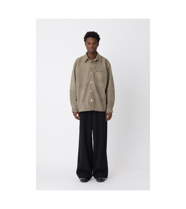 Leder Overshirt