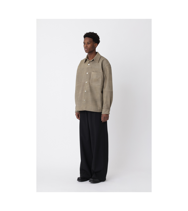 Leder Overshirt