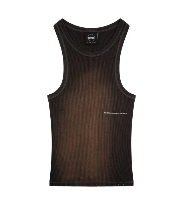 Geripptes Tanktop mit Logo
