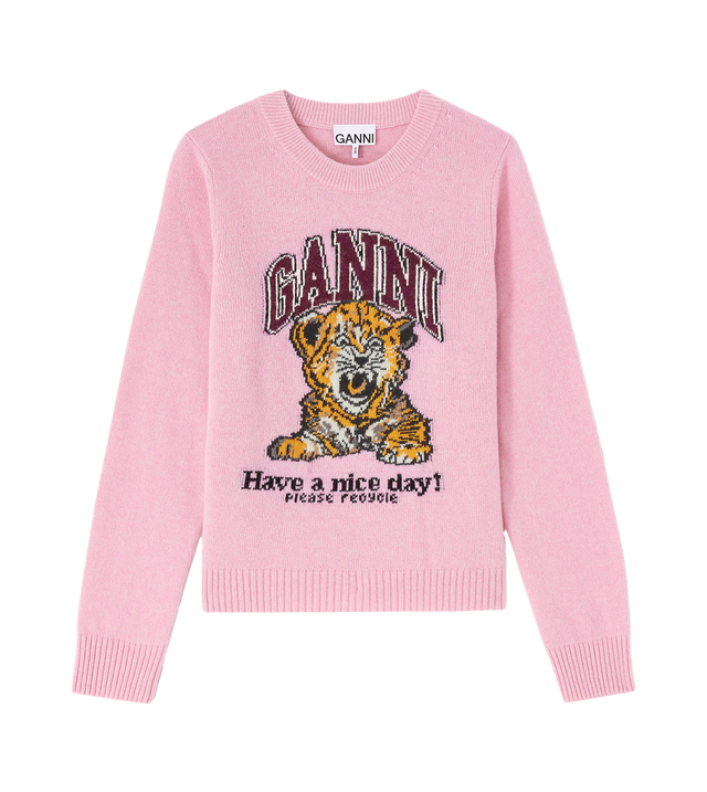 Wollpullover mit Grafik