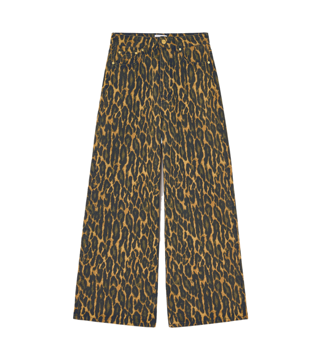 Jeans mit Leoparden-Print