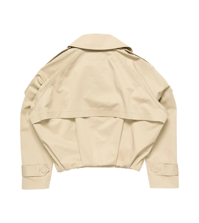 Kurzer Trenchcoat mit Ballonsaum