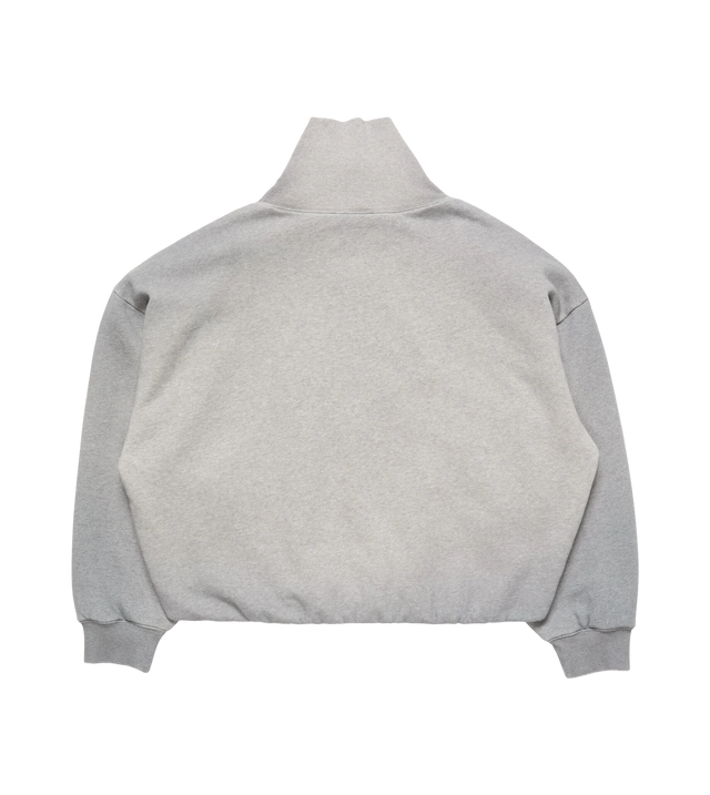 Fleece-Sweatshirt mit Trichterkragen und Logo