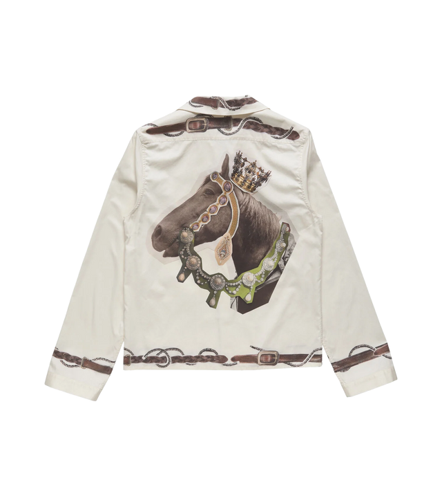 Overshirt mit Pferde-Print