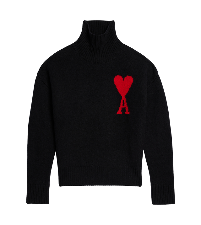 Rollkragenpullover mit Logo