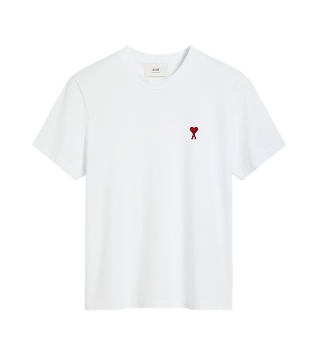 T-Shirt mit rotem Ami De Coeur Logo