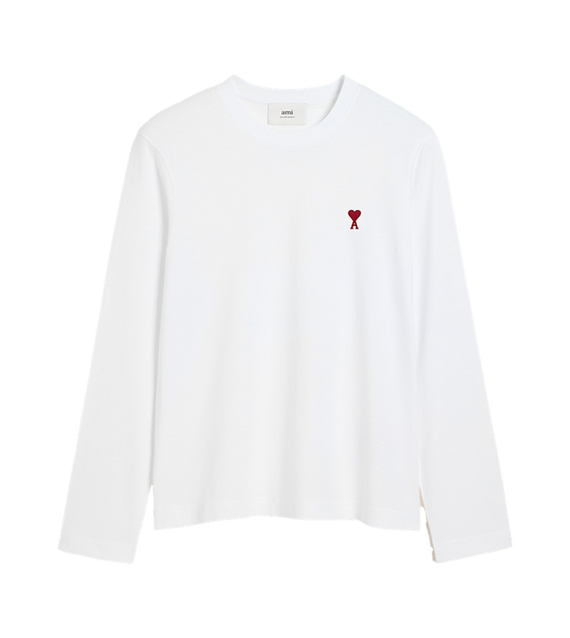 Langarmshirt mit rotem Ami De Coeur Logo