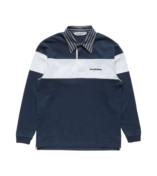 Gestreiftes Polo-Sweatshirt