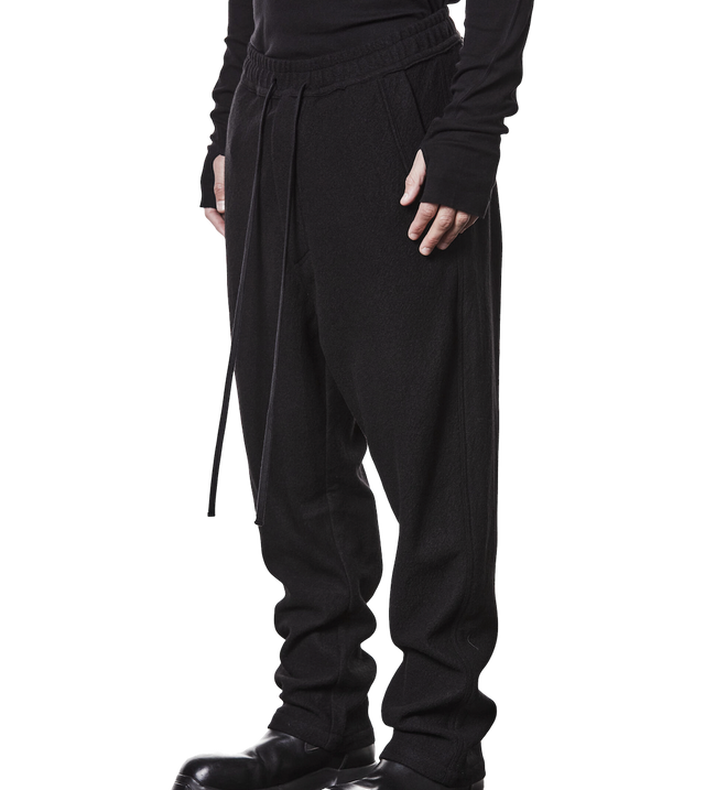 Trousers with elastic waistband