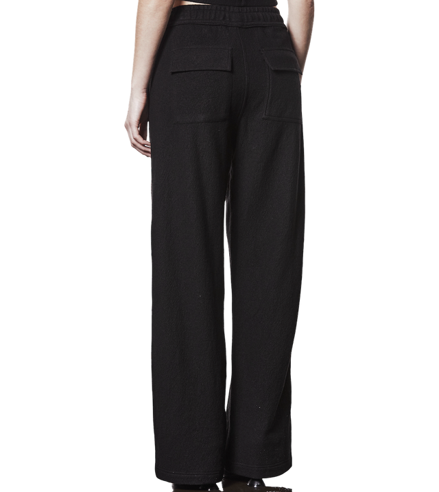 Wide-leg wool trousers