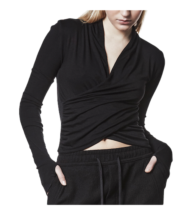 Wrap Shirt – Black Longsleeve