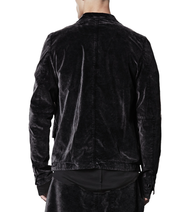 Einreihiger Samt Blazer