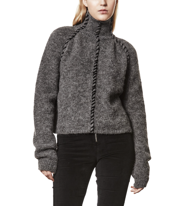 Rollkragen-Sweater aus Alpakawolle