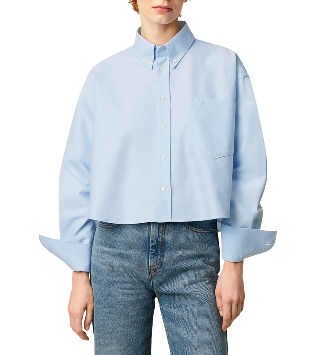 Cropped Oversized Bluse