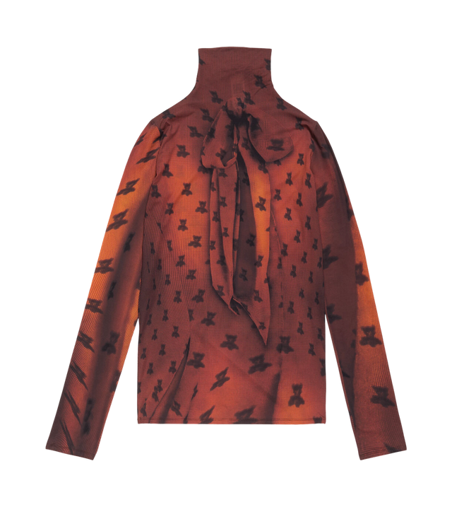 Tailliertes T-Shirt mit Print