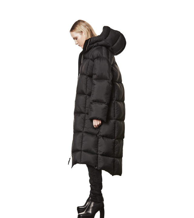 Gesteppter Nylon-Puffer-Mantel