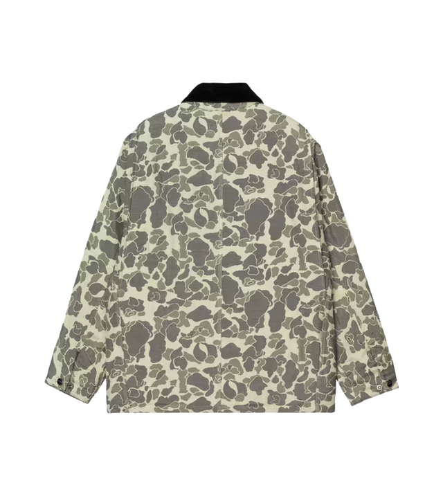 Kurzer Mantel mit Camouflage-Muster