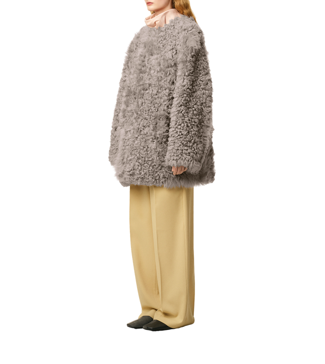 Mantel aus gekräuseltem Lamm-Shearling