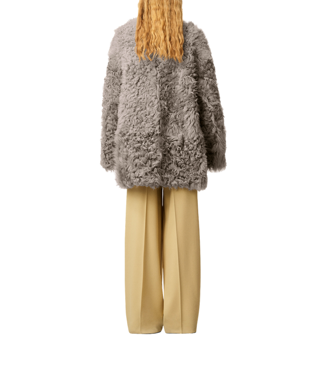 Mantel aus gekräuseltem Lamm-Shearling