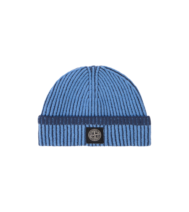 Gerippte Beanie mit Logo