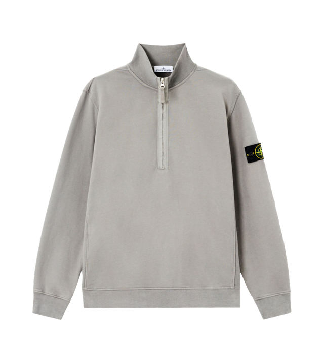 Sweatshirt mit kurzem Reißverschluss