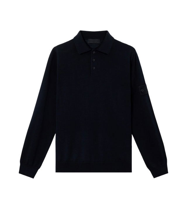 Langärmeliger Polopullover