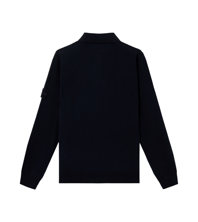 Langärmeliger Polopullover