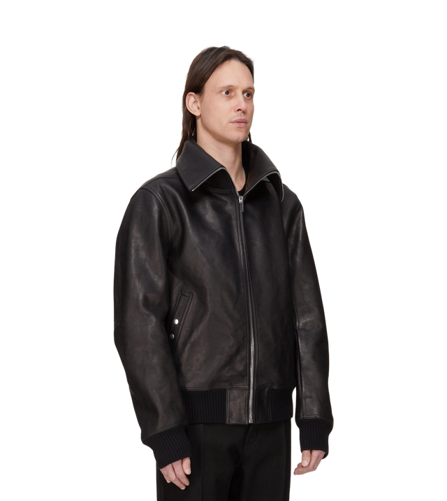 Leder-Bomber Jacke