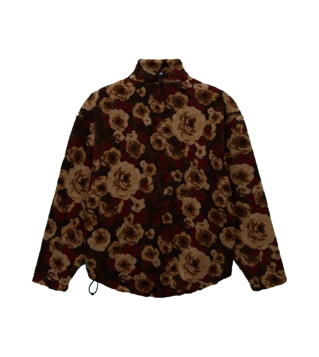 Jacquard-Fleecejacke Emin mit durchgehendem Reißverschluss